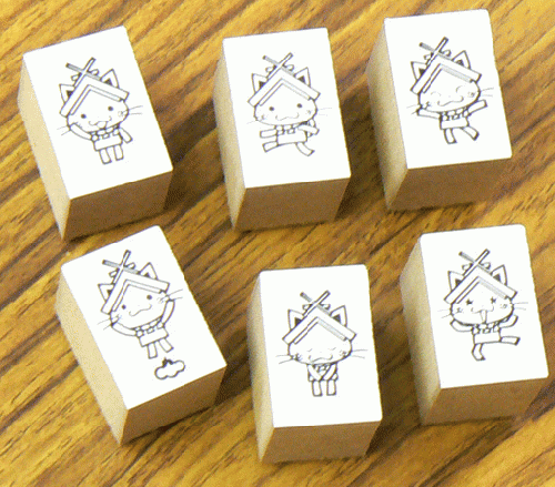 しまねっこ ワンポイントスタンプセット